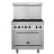 Commerciale 36 Inch Gas Range with 6 Burners
