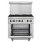 Commerciale 36 Inch Gas Range with 6 Burners