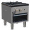 Commerciale gas stock pot range, 1 powerful 3-ring burner, 80,000 BTU, durable stainless steel, heavy-duty cast iron grate