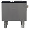 Commerciale gas stock pot range, 1 powerful 3-ring burner, 80,000 BTU, durable stainless steel, heavy-duty cast iron grate