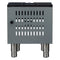 Commerciale gas stock pot range, 1 powerful 3-ring burner, 80,000 BTU, durable stainless steel, heavy-duty cast iron grate