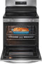 30-in Glass Top 5 Burners 5.3-cu ft Steam Cleaning Freestanding Electric Range