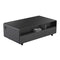 Evoluto Tavolo 51-Inch Black Smart Coffee Table – Dual Refrigerator Drawers, Bluetooth 5.0 Audio, Wireless Charging & RGB Ambient Light