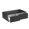 Evoluto Tavolo 51-Inch Black Smart Coffee Table – Dual Refrigerator Drawers, Bluetooth 5.0 Audio, Wireless Charging & RGB Ambient Light