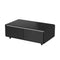 Evoluto Tavolo 51-Inch Black Smart Coffee Table – Dual Refrigerator Drawers, Bluetooth 5.0 Audio, Wireless Charging & RGB Ambient Light