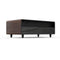 Evoluto Tavolo 51-Inch Smart Coffee Table with Wood-Accent Sides – Dual Cooling Zones, Wireless Charging Pad & Built-In Bluetooth Speakers