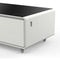 Evoluto Tavolo 51-Inch White Smart Coffee Table – Dual Refrigerator Drawers, Bluetooth 5.0 Audio, Wireless Charging & RGB Ambient Light