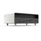 Evoluto Tavolo 51-Inch White Smart Coffee Table – Dual Refrigerator Drawers, Bluetooth 5.0 Audio, Wireless Charging & RGB Ambient Light