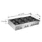 Cossato Alta Qualita 48-Inch Pro-Style Gas Rangetop, , 8 Sealed Burners, 107,000 BTU Total Output, Continuous Cast Iron Grates