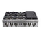 Spezia Alta Qualita 36-Inch Pro-Style Gas Rangetop, , 6 Sealed Burners, Continuous Cast Iron Grates, High Heat Output