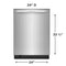 24" Stainless Steel Tub Dishwasher