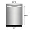 24" Stainless Steel Tub Dishwasher