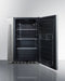 Shallow Depth 24" Wide Built-In All-Refrigerator With Slide-Out Storage Compartment