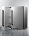 Shallow Depth 24" Wide Built-In All-Refrigerator With Slide-Out Storage Compartment