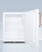 Compact All-Refrigerator with Antimicrobial Pure Copper Handle