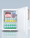 Compact All-Refrigerator with Antimicrobial Pure Copper Handle