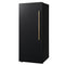 Maderno 28-Inch Convertible Upright Freezer/Refrigerator in with Antique Brass Handle, 13.6 cu.ft., Left Swing