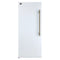 Maderno 28-Inch Convertible Upright Freezer/Refrigerator in with Antique Brass Handle, 13.6 cu.ft., Left Swing
