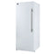 Maderno 28-Inch Convertible Upright Freezer/Refrigerator in with Antique Brass Handle, 13.6 cu.ft., Left Swing