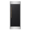 Maderno 28-Inch Built-In Convertible Refrigerator in with Antique Brass Handle, 13.6 cu.ft. Right Swing with Decorative Grill - 32-Inch Wide