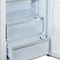 Maderno 28-Inch Built-In Convertible Refrigerator in White with Antique Brass Handle, 13.6 cu.ft. Right Swing with Decorative Trim - 32-Inch Wide