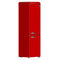 Storico 22-Inch Retro bottom freezer Fridge in Red, 9 cu.ft, silver handle
