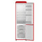 Storico 22-Inch Retro bottom freezer Fridge in Red, 9 cu.ft, silver handle