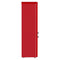 Storico 22-Inch Retro bottom freezer Fridge in Red, 9 cu.ft, silver handle
