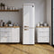 Storico 22-Inch Retro bottom freezer Fridge in , 9 cu.ft, copper-tone handle