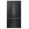 Rivello 36 Inch French Door Refrigerator in with Antique Brass, Internal Water Dispenser, Filtered Ice, Adjustable Shelves, Energy Star Certified