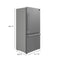 Milano Espresso 31-Inch Bottom Freezer Refrigerator, , 17.2 cu.ft Capacity, Right Swing Door, Energy Efficient