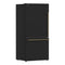Milano Espresso 31-Inch Bottom Freezer Refrigerator, 17.2 Cu. Ft., Energy-Efficient, No Frost, Built-In Ice Maker
