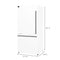 Milano Espresso 31-Inch Bottom Freezer Refrigerator, 17.2 Cu. Ft., Energy-Efficient, No Frost, Built-In Ice Maker