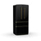 Luigi 33-Inch French Door Refrigerator, 18 cu.ft, Finish, Antique Brass Handles, ENERGY STAR Certified