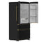 Luigi 33-Inch French Door Refrigerator, 18 cu.ft, Finish, Antique Brass Handles, ENERGY STAR Certified