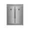 Rizzuto 56-Inch Convertible Refrigerator/Freezer Set, 27.6 cu.ft Total Capacity, Decorative Grill, ENERGY STAR Certified