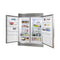 Rizzuto 56-Inch Convertible Refrigerator/Freezer Set, 27.6 cu.ft Total Capacity, Decorative Grill, ENERGY STAR Certified