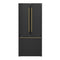 Gallipoli Espresso 30-Inch French Door Refrigerator, Bottom Freezer, 17.5 Cu. Ft., No Frost, Ice Maker