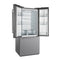 Gallipoli 30-Inch French Door Refrigerator with Bottom Freezer, 17.5 cu.ft Capacity, , No Frost Technology, Built-In Ice Maker, Energy Efficient