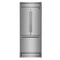 Gallipoli 30-Inch French Door Refrigerator, 17.5 cu.ft Capacity, Modern Decorative Grill, 34-Inch Width, , No Frost Technology, Energy Efficient