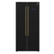 Salerno Espresso 33-Inch Side-by-Side Refrigerator, 15.6 Cu. Ft., Energy-Efficient, No Frost, Modern Design