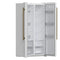 Salerno Espresso 33-Inch Side-by-Side Refrigerator, 15.6 Cu. Ft., Energy-Efficient, No Frost, Modern Design