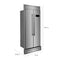 Salerno 37-Inch Built-In Refrigerator, 15.6 cu.ft, Modern Decorative Grill, ENERGY STAR Certified