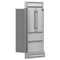 Moena 40-Inch French Door Refrigerator, , 19.2 cu.ft, Modern Decorative Grill, ENERGY STAR Certified