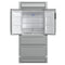 Moena 40-Inch French Door Refrigerator, , 19.2 cu.ft, Modern Decorative Grill, ENERGY STAR Certified