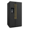 Salerno Espresso 36-Inch Side-by-Side Refrigerator, 20 Cu. Ft., Frost-Free, Ice & Water Dispenser, ENERGY STAR Certified