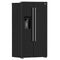Salerno Espresso 36-Inch Side-by-Side Refrigerator, 20 Cu. Ft., Frost-Free, Ice & Water Dispenser, ENERGY STAR Certified