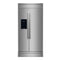 Salerno 40-Inch Built-In Refrigerator, 20 cu.ft, Modern Decorative Grill, ENERGY STAR Certified