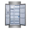 Salerno 40-Inch Built-In Refrigerator, 20 cu.ft, Modern Decorative Grill, ENERGY STAR Certified
