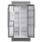 Salerno 40-Inch Built-In Refrigerator, 20 cu.ft, Decorative Grill, ENERGY STAR Certified
